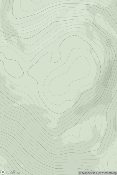 Thumbnail image for Creag Dhubh [Glen Albyn and the Monadh Liath] [NH728035] showing contour plot for surrounding peak